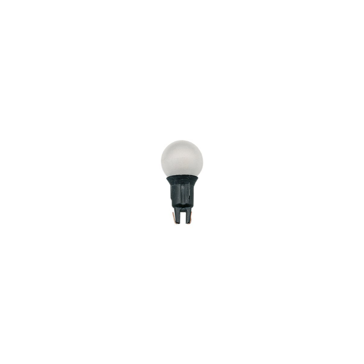 Microlampa push-in 12V rund frostad, svart sockel Black