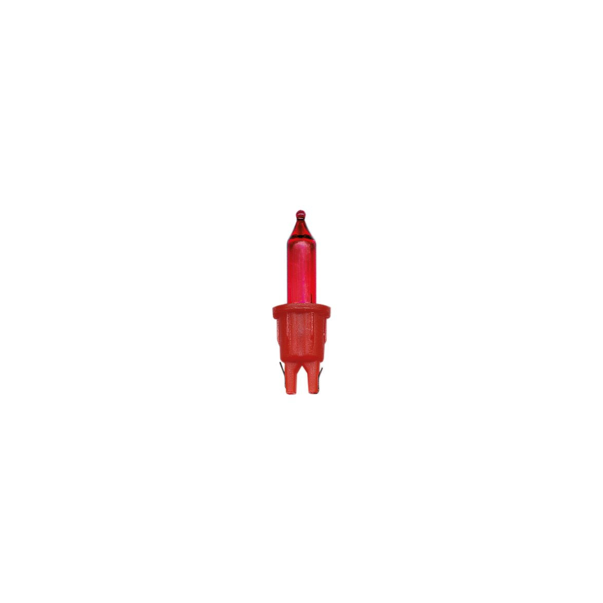 Pisellolampa push-in 24V röd, röd sockel Red