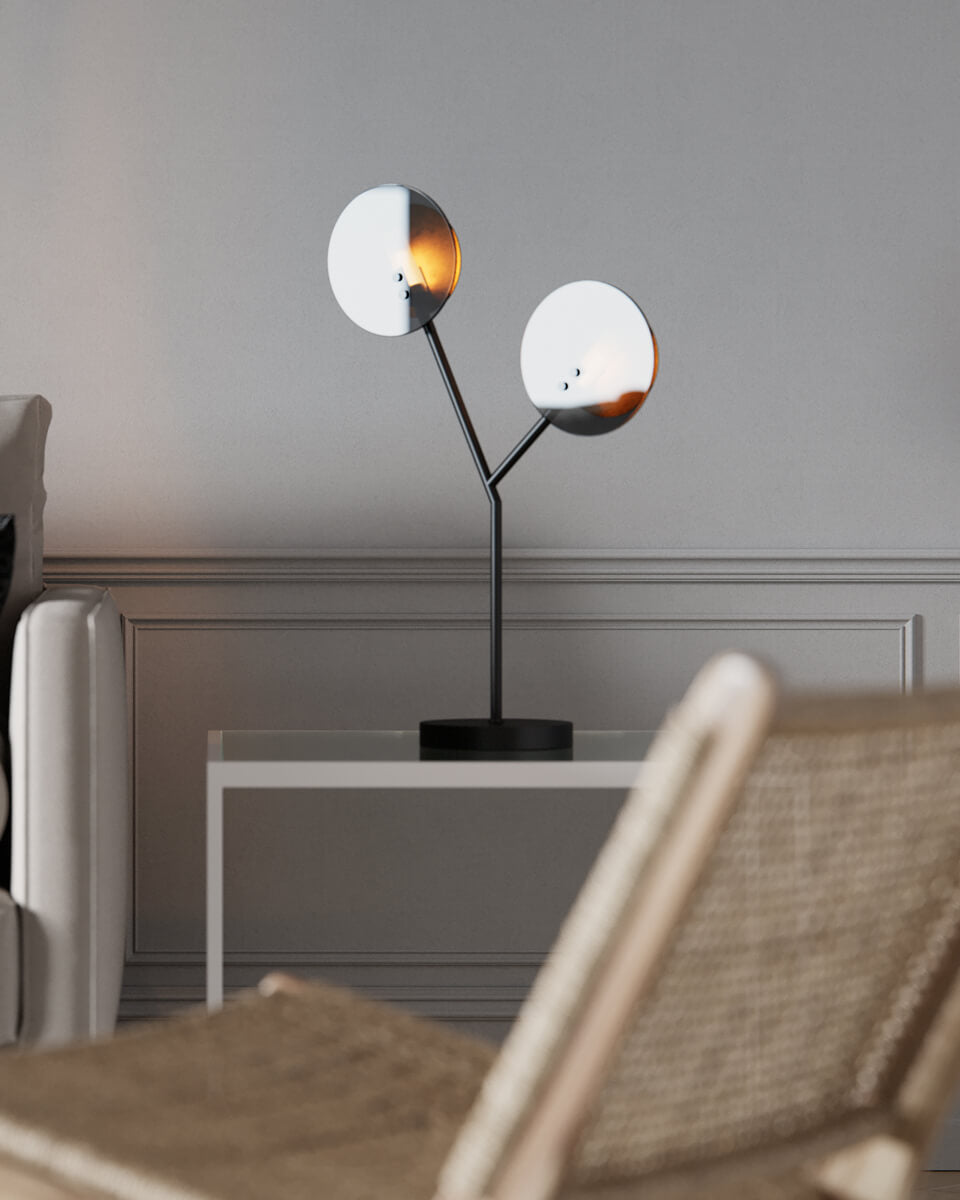 Turno bordslampa matt svart