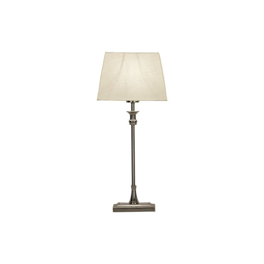 ANETTE bordslampa silver/vit