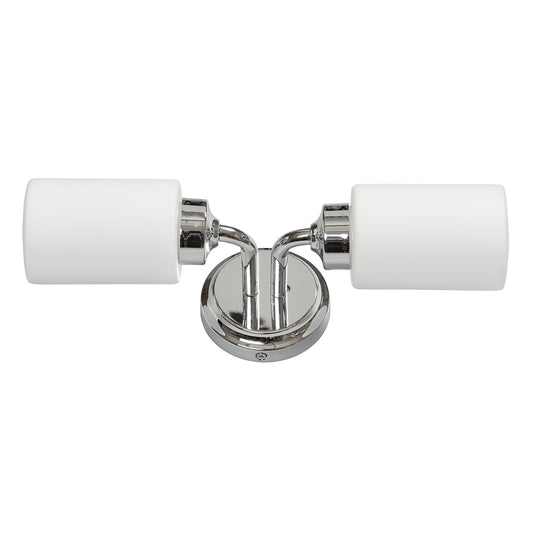 Boda badrumsvägglampa krom