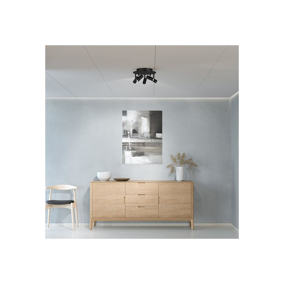 Cato 5-spot mattsvart/mattsvart