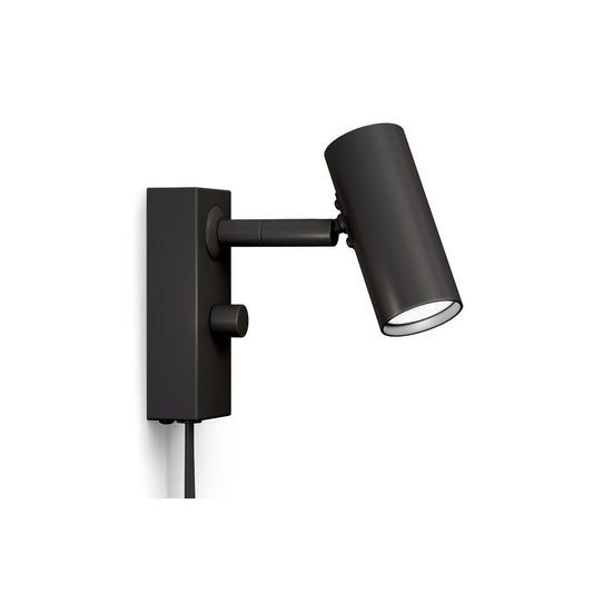 Cato vägglampa mattsvart/mattsvart enkel