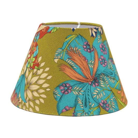 Empire lampskärm Kimono oliv 22cm