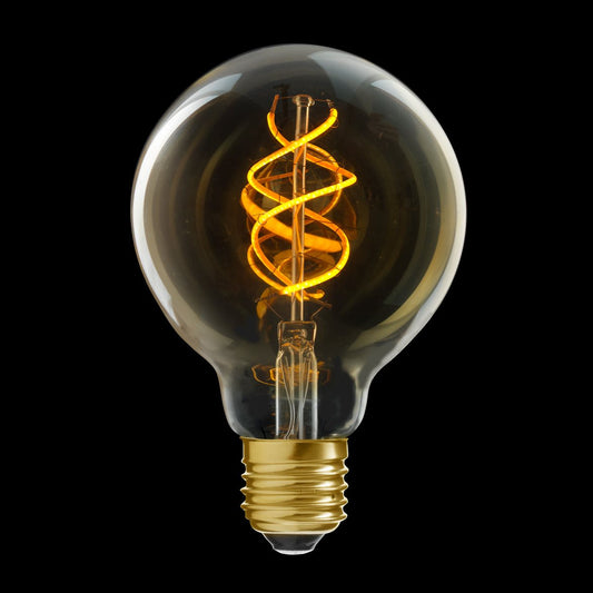 Glob LED E27 guld 80mm 250lm 2000K dimbar