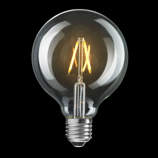 Glob LED E27 klar 100mm 70lm 2200K