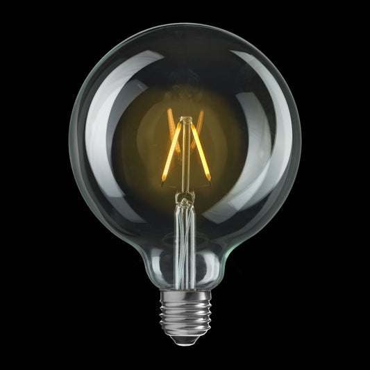 Glob LED E27 klar 120mm 70lm 2200K