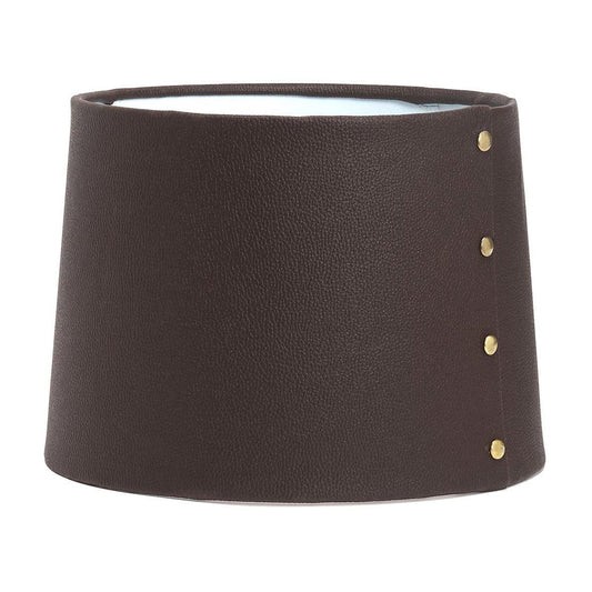 JANE lampskärm brun läderlook 20cm