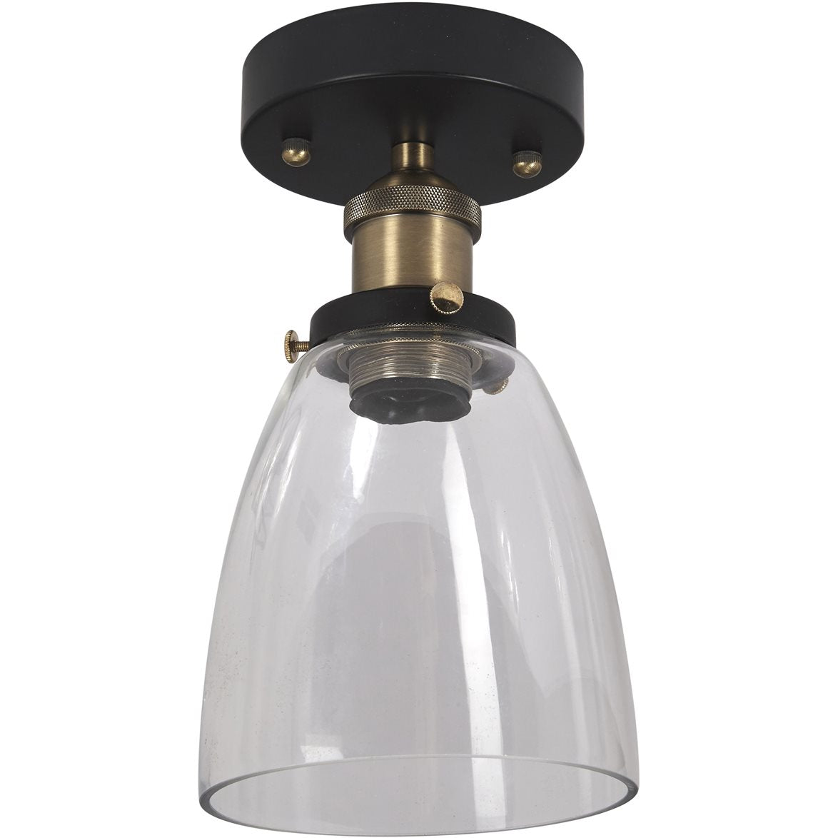 Kappa Taklampa svart-mässing