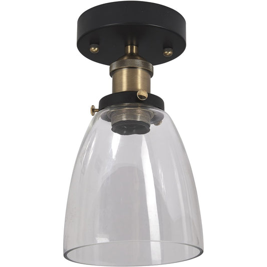 Kappa Taklampa svart-mässing