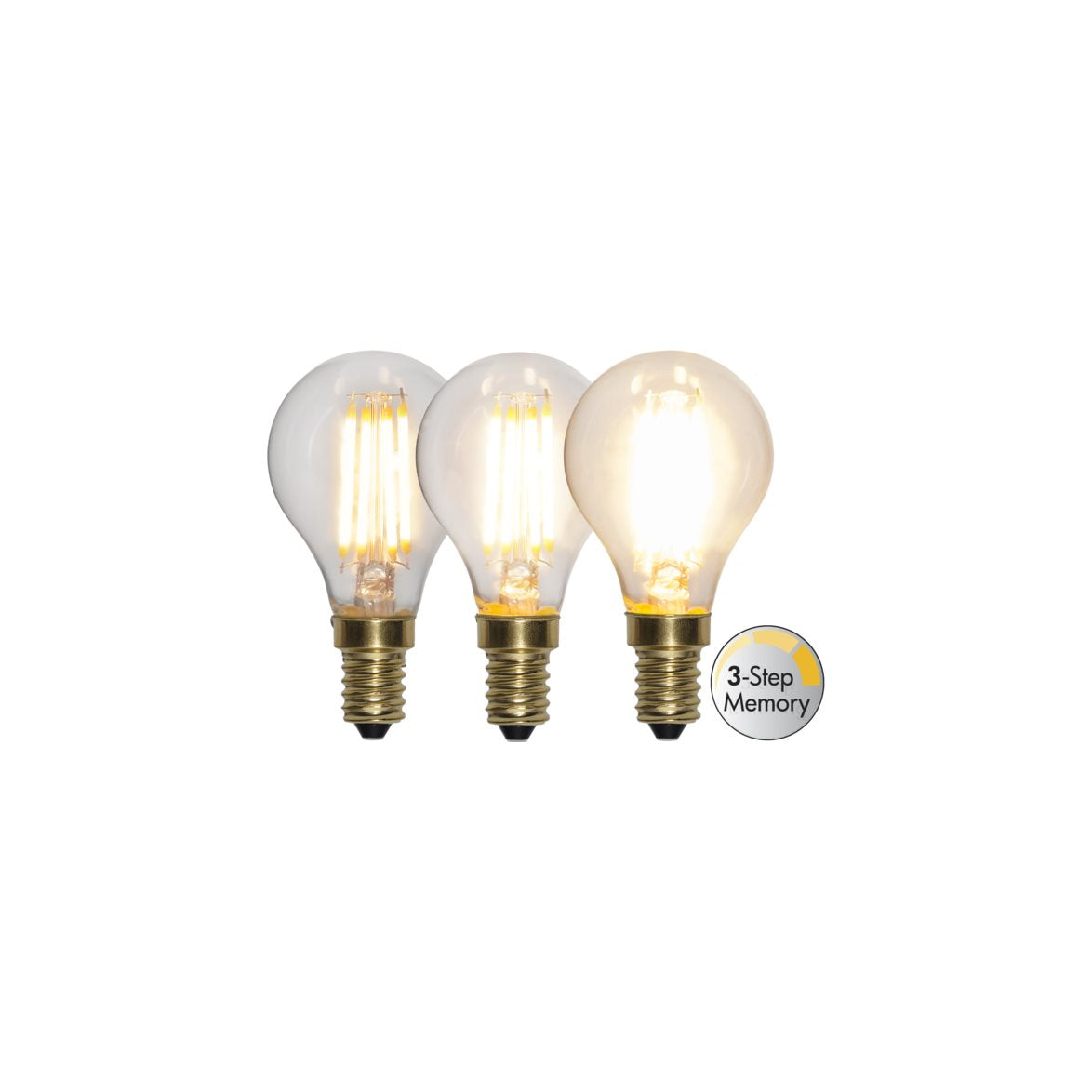 Klot LED E14 3-steg 2100K