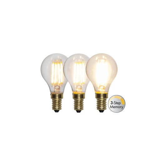 Klot LED E14 3-steg 2100K