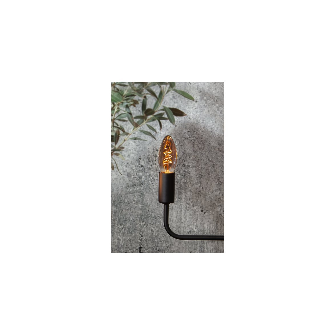 Kronljus LED E14 rökfärgat 50Lm 1800K