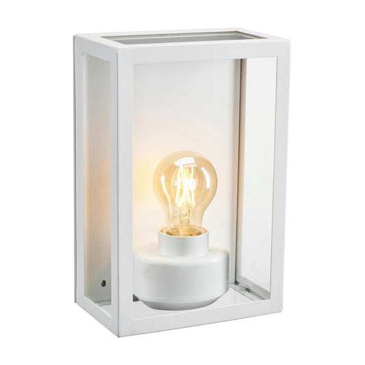 Kubba utevägglampa vit