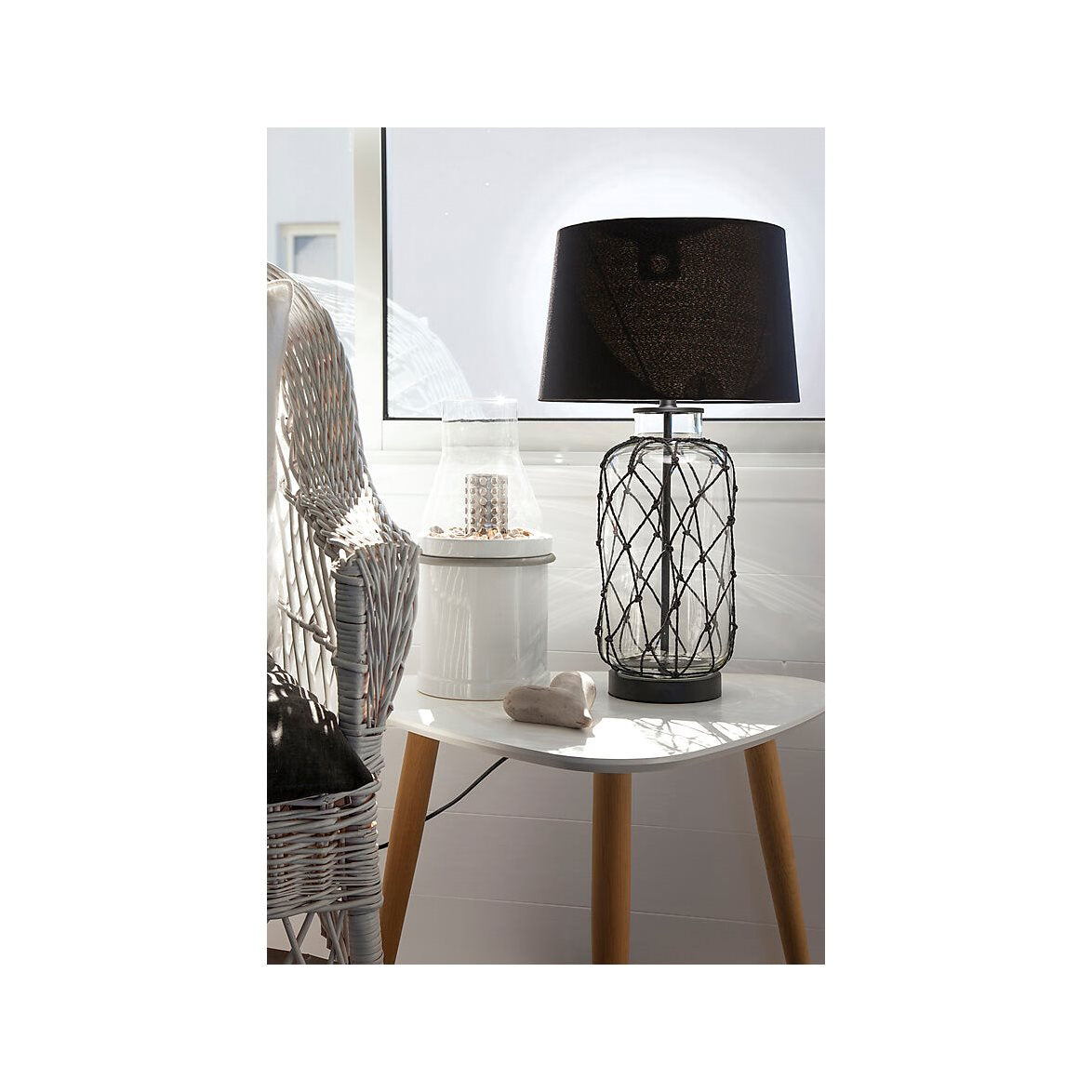 MARINE bordslampa svart