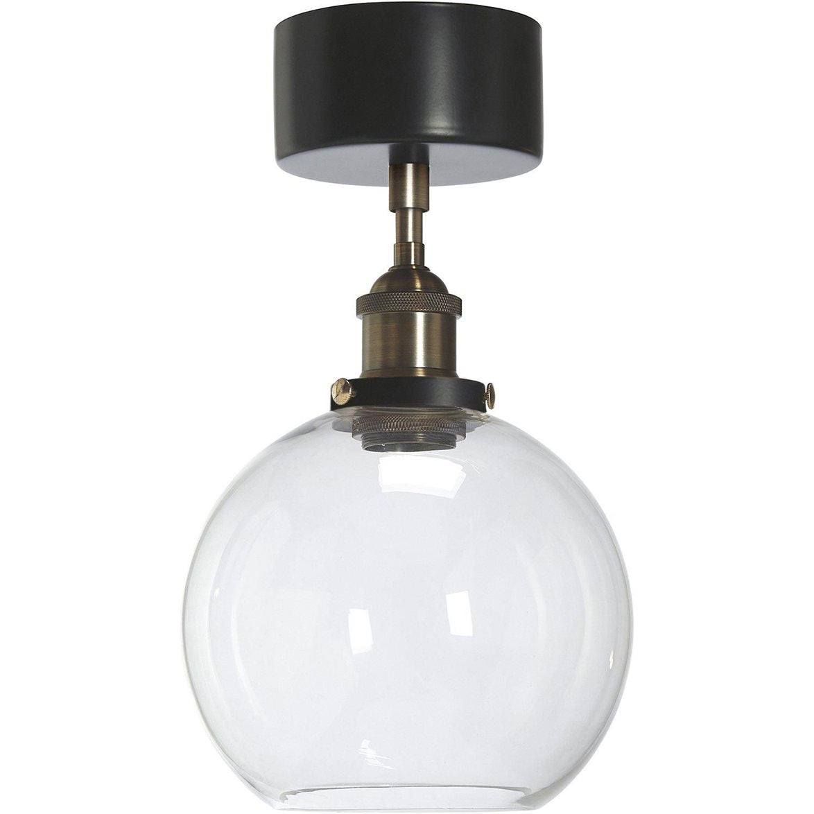 Omega plafond svart/mässing