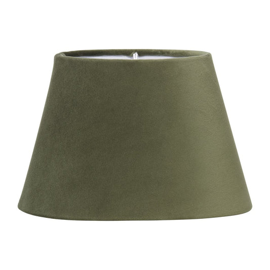 Oval Lampskärm Sammet Grön