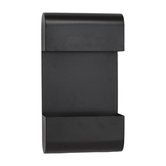 Planta vägglampa svart