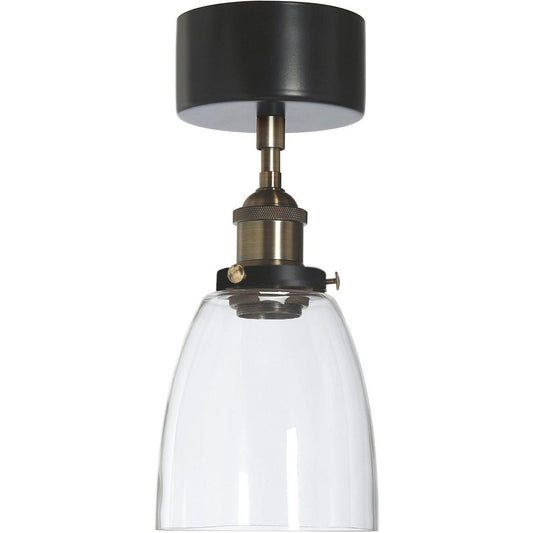 Rock plafond svart/mässing