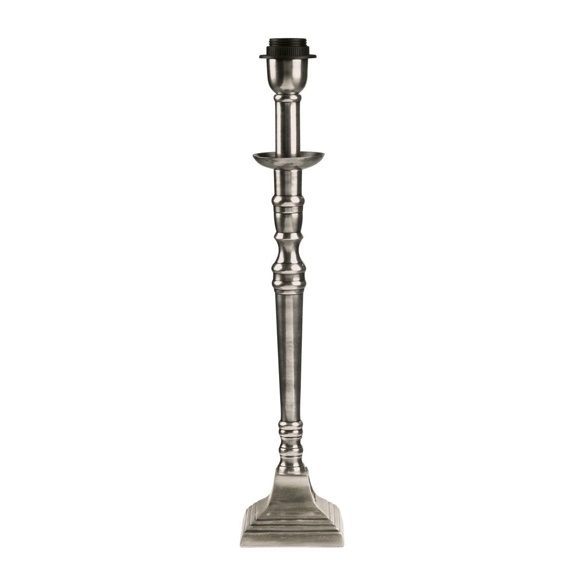 Salong Lampfot Antiksilver 33cm