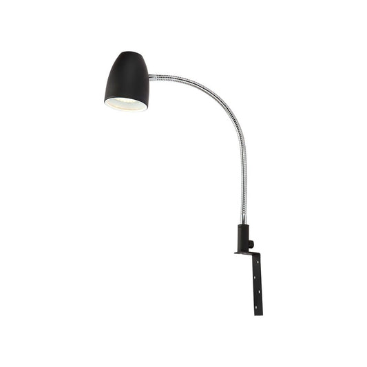 SANDNES sänglampa, svart/krom