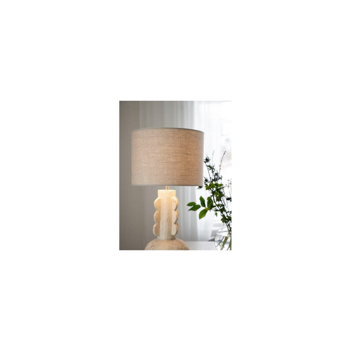 Sara lampskärm Linne beige 35 cm