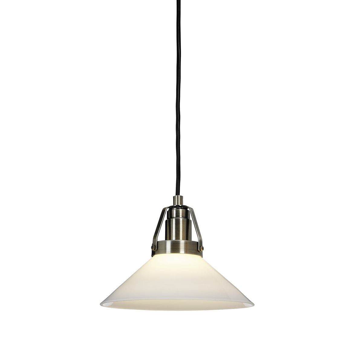 SKOMAKARE fönsterlampa vit/antik