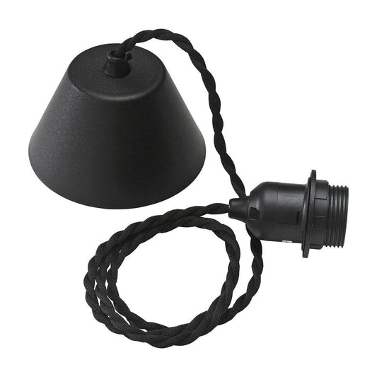 Takupphäng tvinnad svart sladd