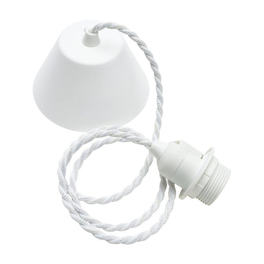 Takupphäng vit tvinnad sladd