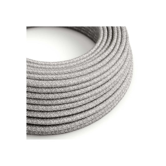 Textilsladd grå linne 3*0,75