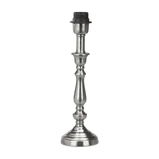 THERESE lampfot antiksilver 34cm