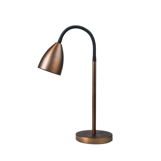 TROTSIG bordslampa oxid