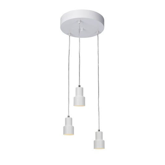 Upphäng rund 3:a vit