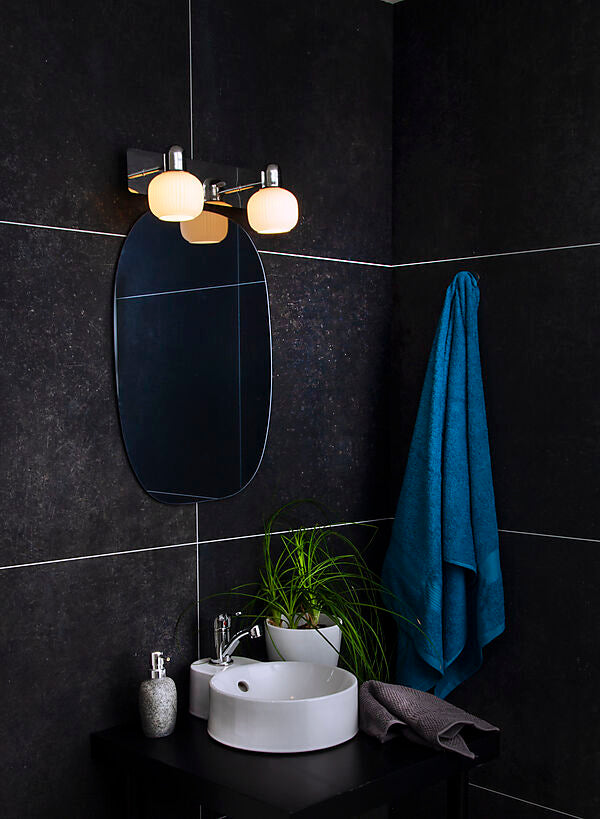 MESSINA vägglampa bad 1:a, matt mässing