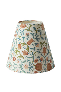Lampshade Qvist Classic Top Ring, William Morris Holland Park, White, 22cm