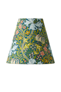 Lampshade Qvist Classic Top Ring, William Morris Golden Lily, Blue, 22cm