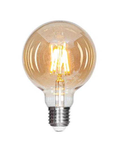 Filament dekorationslampa LED dimbar glob E27 4W Ø95mm