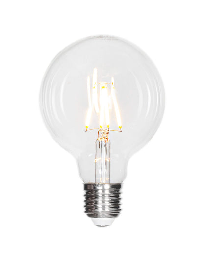 Filament dekorationslampa LED dimbar glob E27 4W Ø95mm