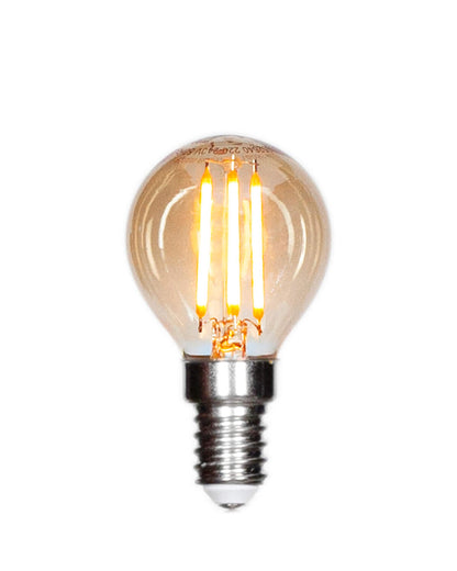 Filament dekorationslampa LED dimbar klot E14 4W Ø45mm