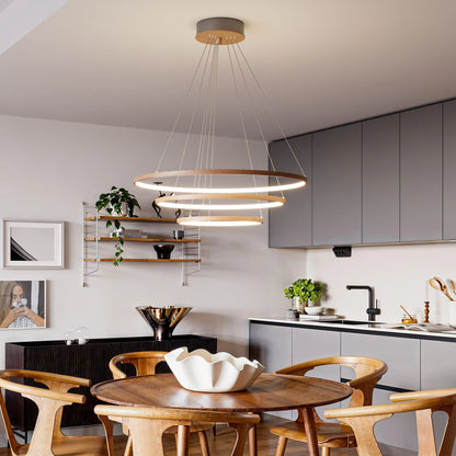 Trione taklampa Ø80cm LED valnöt