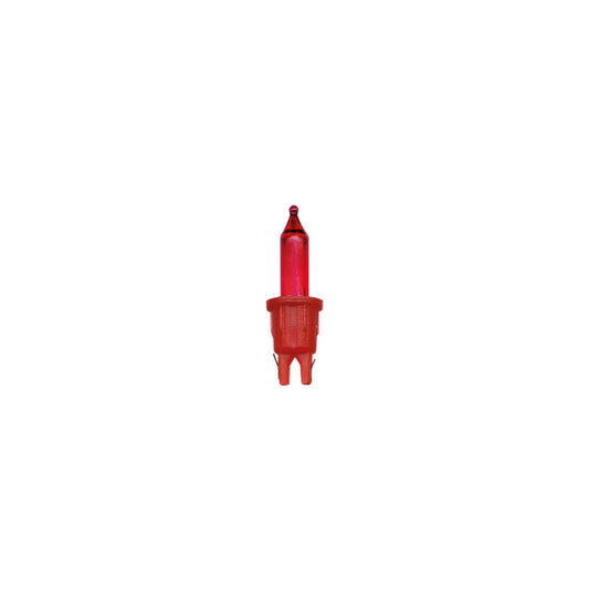 Pisellolampa push-in 24V röd, röd sockel Red