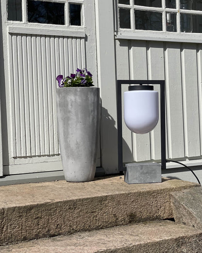 Stanley bord/golvlampa IP44 H53 cm sandsvart