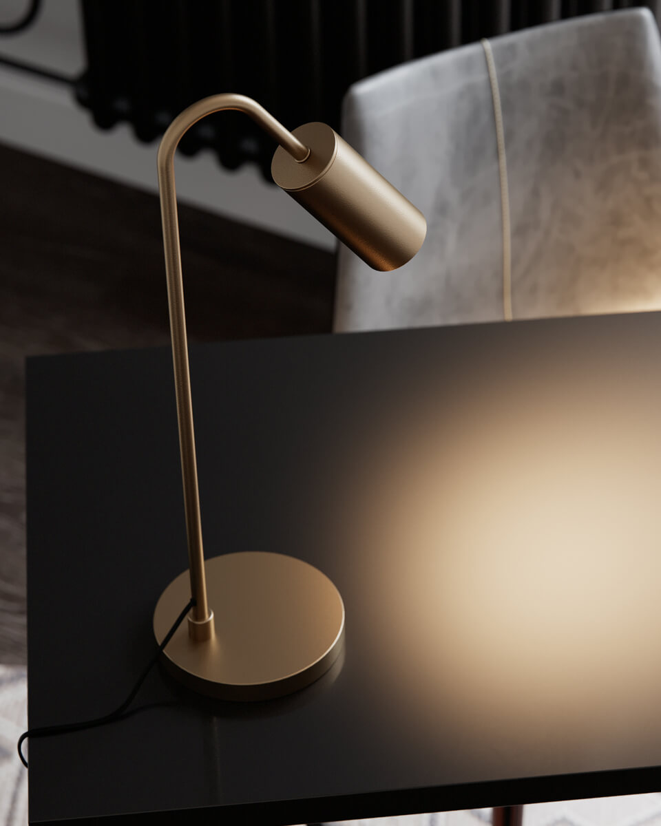 Curve bordslampa