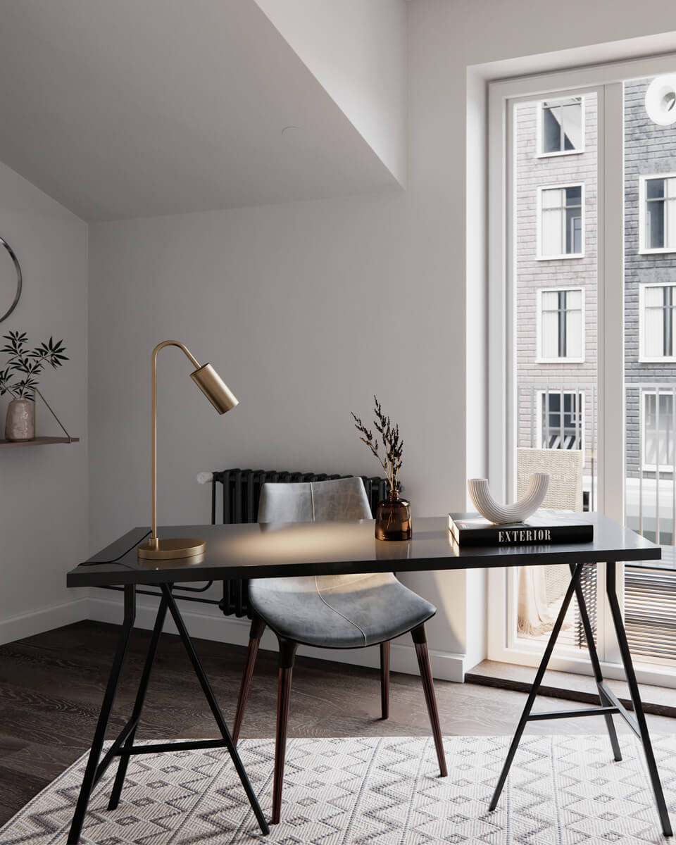 Curve bordslampa