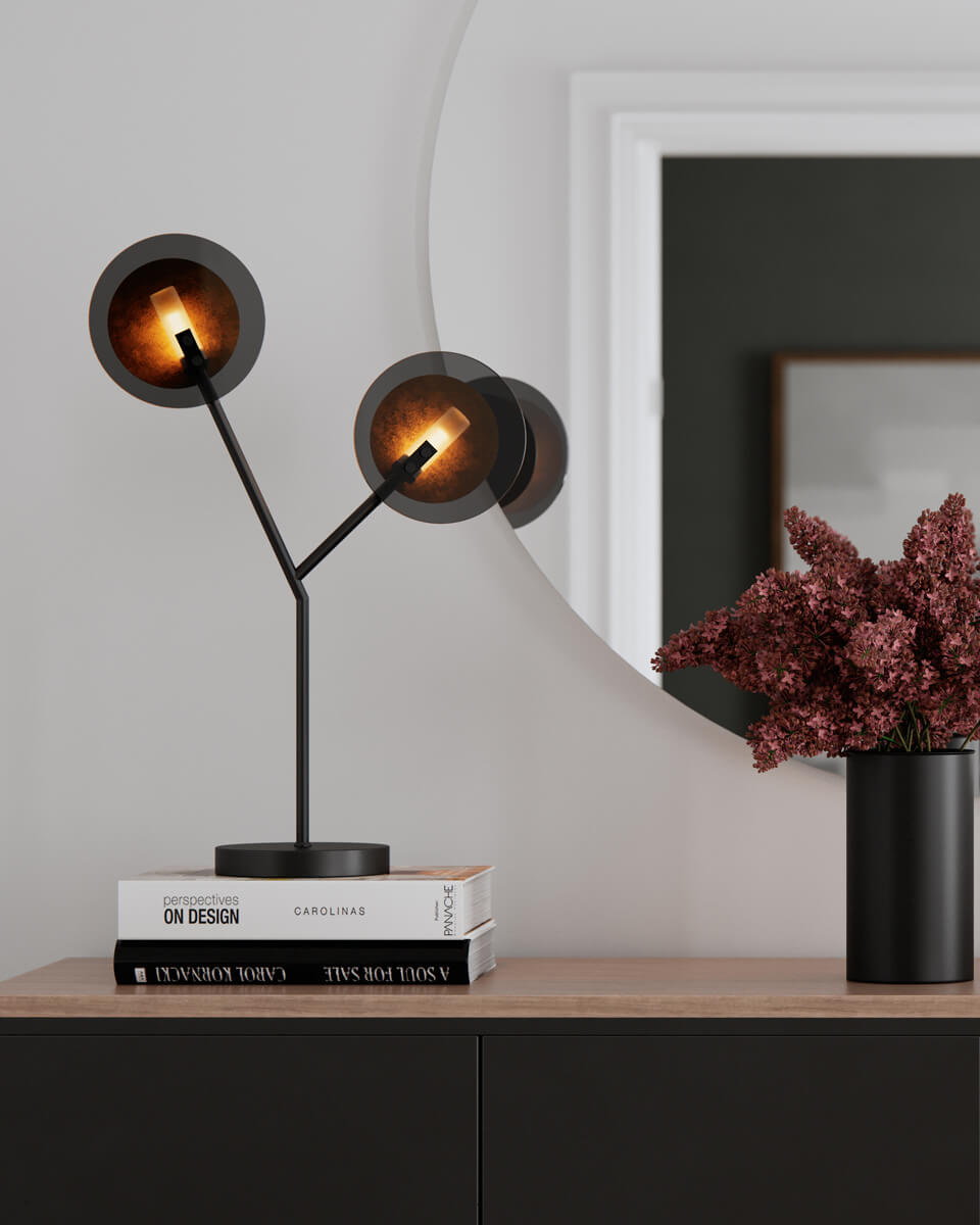 Turno bordslampa matt svart