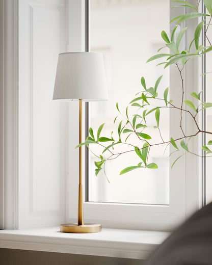 Lumi bordslampa guld/vit