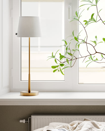 Lumi bordslampa guld/vit