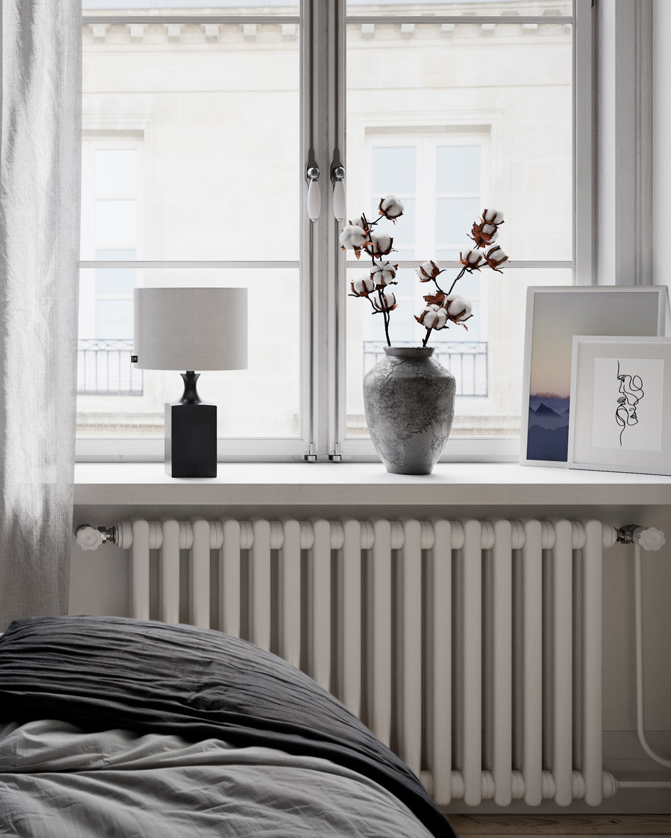 Woody bordslampa svart/vit