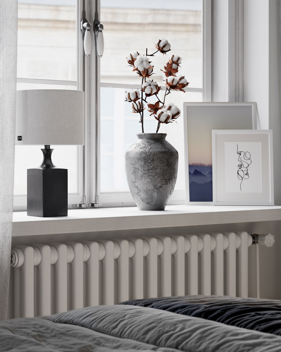 Woody bordslampa svart/vit