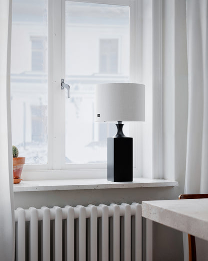 Woody bordslampa svart/vit